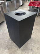 20 Gallon Square 18"x18" Trash Can Indoor Outdoor Metal Body With Hinged Lid #4323