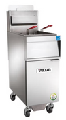 NEW 50 LB Vulcan 1TR45AF Gas Fryer With Filter System Floor Model On Wheels PowerFry #4364