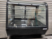 27.5" Black Refrigerated Countertop Bakery Display Case Cold Food Avantco BCC28HCB NSF Merchandiser #4458