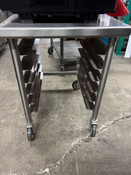 6 Tray All Stainless Steel 24x30 Equipment Stand Work Top Cart Tabco NSF #4459