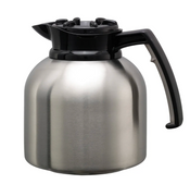 NEW 1.9L Brew N Pour Carafe 64.2 oz Insulated Stainless Steel Black Lid Service Ideas BNP19BL #4468