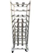 76" Can Rack On Wheels Win-Holt CR162M #10 or #5 Bulk Storage NSF Aluminum Cart #4643