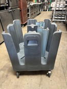 Don PCD11A "Poker Chip" Dish Dolly Holds up to 240 Dishes Rolling Cart #4646