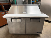 48" Mega Top Food Prep Table Refrigerator True TSSU-48-18M-B NSF Topping Cooler #4737