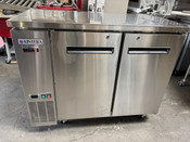 NEW 48" Back Bar Beer Cooler Kintera KBB2448SS Stainless Steel NSF On Wheels 2 Door #4745-OB