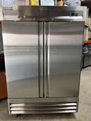 2 Door Refrigerator Upright Reach In Stainless Steel NSF Cooler MOTAK MISD-2DR-BAL-X On Wheels #4854