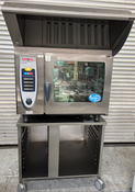 Rational Combi Oven SCC 62 With Hood & Stand 208V Electric 3Ph Self Cooking System Steamer #4921