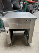 28" Cashiers Cart Point Of Sale Mobile Check Out Stand On Wheels Stainless Steel NSF Seco 2CD #4923