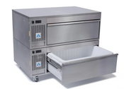 NEW 2 Drawer Refrigerated Under Counter Cooler Freezer Adande VCS R5 V3 On Wheels #4954