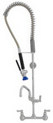 NEW 8" Fisher 34487 Back Splash Mounted Pre-Rinse Faucet With 16" Add-On Filler Faucet #4982