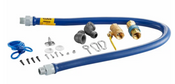 NEW 3/4" x 48" Dormont 1675KIT48 Quick Disconnect Gas Line Hose Kit SnapFast Blue #4986