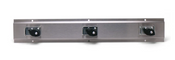 NEW T&S B-0653 Mop Hanger Stainless Steel 3 Spring Loaded Grips Wall Mount #4994
