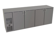 NEW 4 Door Back Bar Beer Cooler Glastender C1FL92 Black Cabinet Locking Doors On Wheels #4999