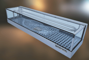 NEW 4' Yoshimasa Remote Refrigerated 48" Sushi Display Case GARASU-4M Wide Flat Top #4946