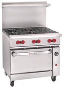 6 Burner Gas Range On Standard Oven Wolf Challenger On Wheels #5072