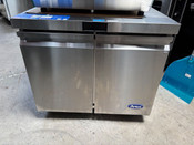 NEW 2 Door 36" Under Counter Refrigerator Stainless Steel NSF Cooler Atosa AUR36SD #5079 