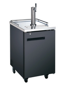 NEW 1 Door Draft Beer Kegerator Kintera KDD1 Single Tower Double Tap System Cooler #5099-OB