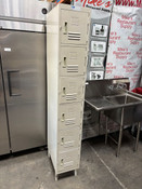 6 Compartment Employee Locker Personal Security GSW On Legs #5115