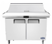 48" Mega Top Refrigerated Sandwich Prep Table Atosa MSF8306GR NSF ToppingCooler #5152 
