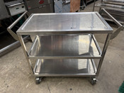 21x33 Stainless Steel Bus Cart ACE C-2333 Heavy Duty 3 Tier #5157