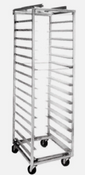 24 Slot End Load Single Tray Slide Baxter BSRSB-24 Roll In Oven Rack Stainless Steel Hi-Temp Wheels #5166
