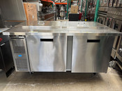 60" Mega Top 2 Door Refrigerated Sandwich Topping Prep Station Randell 9040K-513 NSF Cooler #5178