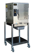 AccuTemp N61201D06 Nat Gas Steam Oven 60K BTU Boilerless Steamer On Stand #5215