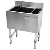24" Insulated Under Bar Ice Storage Bin Stainless Steel Regency 600IB1824 #5209
