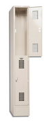 NEW 12X12 Winholt WL-21 1 Column Locker 2 Compartments Beige Metal #5195