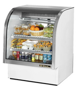 36" Refrigerated Bakery Case True TCGG-36-LD Curved Glass Cold Food Display NSF Cooler #5284