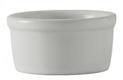 NEW 3.5 oz. White Smooth Round Ceramic Ramekin 12 Pack Tuxton BWX-035 #5279