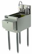 NEW Perlick TS12HSN Underbar Hand Sink Soap and Towel Dispenser 12"W X 22-1/4"D #5329