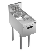 NEW Krowne KR24-12ST Freestanding Soap & Towel Dispenser Hand Sink 10"L x 12"W x 7"D Bowl #5332