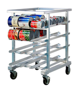 NEW Mobile Can Rack New Age 1226NT Welded Aluminum Heavy Duty #5392