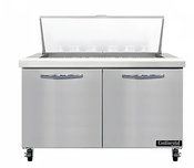 2 Door 48" Mega Top Refrigerated Sandwich Prep Table Continental SW48-18M Topping Cooler NSF #5399
