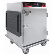 Full Size Tray 1/2 Height Heated Food Warming Cabinet Crescor H137SUA6DSDS Work Top Warmer On Wheels Holding #5453