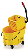 NEW 26 Quarts Rubbermaid Mop Bucket WaveBrake Combo Side Press Ringer Cart on Wheels #5534