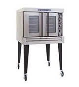 Full Size Single Gas Bakery Convection Oven Bakers Pride Cyclone BCO-G1 On Wheels #5532