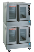 Double Stack Gas Convection Ovens Blodgett DFG-200ES Zephaire  Dual Flow Bakery Depth On Wheels #5533