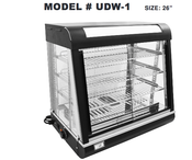 NEW 27" Food Warmer 3 Tier Glass Display Case Hot Food Warmer UNIWORLD UDW-1 110V Electric #4553