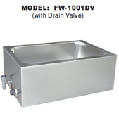 NEW Food Warmer W/Drain Full Pan 12x20 Counter Top Uniworld FW-1001DV 110V Electric #4594
