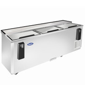 NEW 3 Door 80" Bottle Box Solid Stainless Steel Beer Cooler NSF Atosa MBC80GR #6786