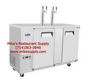 NEW 2 Door 68" Beer Keg Cooler Back Bar Solid Stainless Steel NSF Atosa MKC68GR #6789