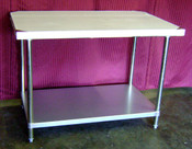 NEW 30X60 Work Table NSF Stainless Steel Prep Top Galvanized Bottom #6986