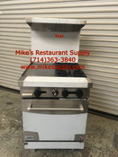 NEW 24" LP Propane Range 2 Open Flame Burner & 12" Griddle W/ Full Oven Stratus SR-2G12-LP On Wheels #7265