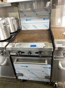 NEW 24" LP Propane Range Griddle Flat Top Plancha W/ Full Oven Base Stratus SR-G24-LP On Wheels #7266