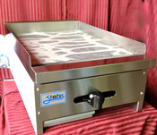 NEW 18" Griddle LP Propane Flat Top Grill 30K BTU Stratus SMG-18LP Plancha Countertop #7151