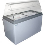 NEW 10 Pan Gelato Dipping Cabinet Curved Glass Display Freezer Excellence HBG-10HC #9681