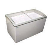 NEW 6 Basket Sliding Curved Glass Lid Top Ice Cream Freezer NSF Excellence VB-6HC #9697