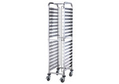 NEW Full Size Hotel Stainless Steel Water Steam Pan Speed Rack Winco SRK-36 On Wheels #9914